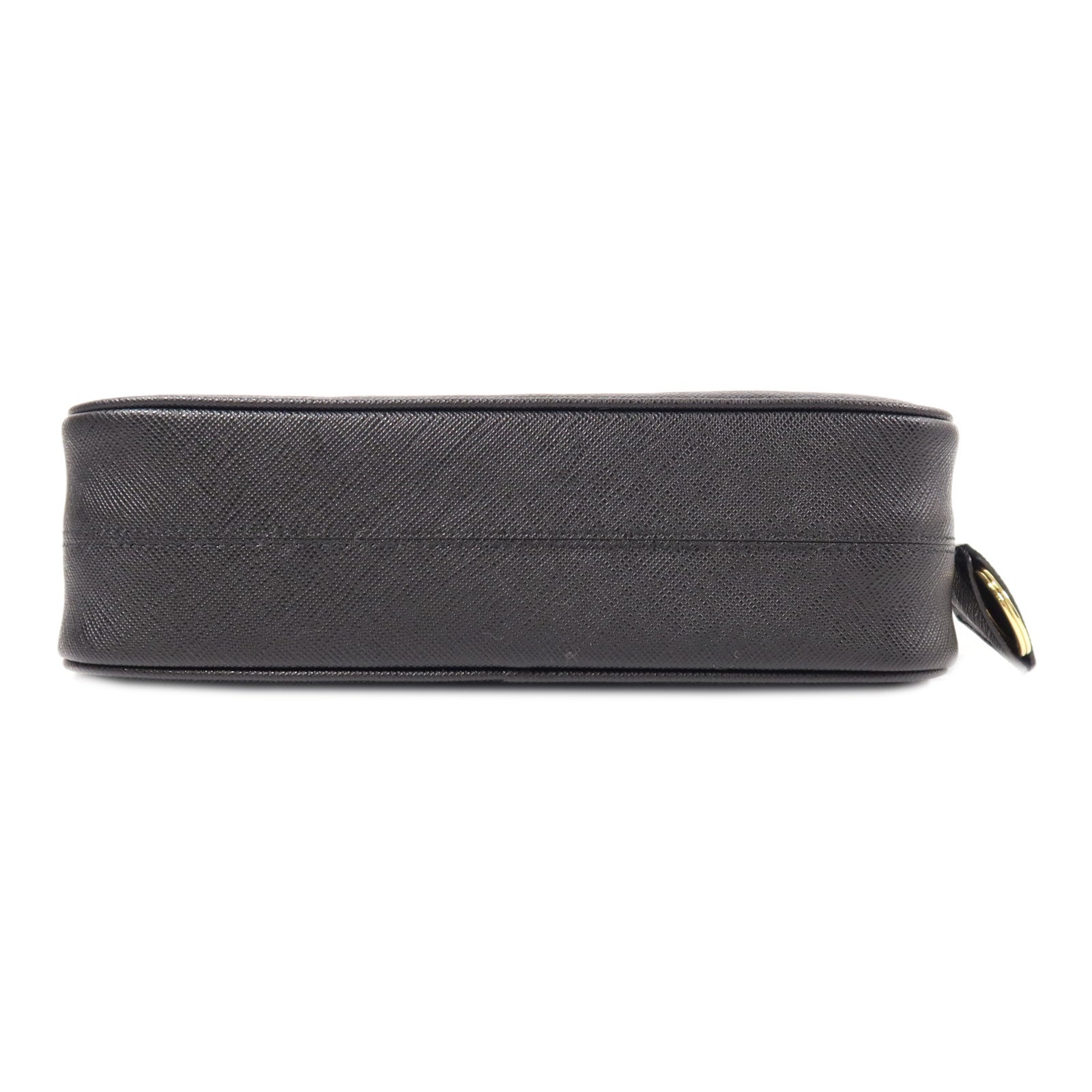 PRADA GHW Re-Edition 2005 Shoulder Bag Saffiano Leather Black