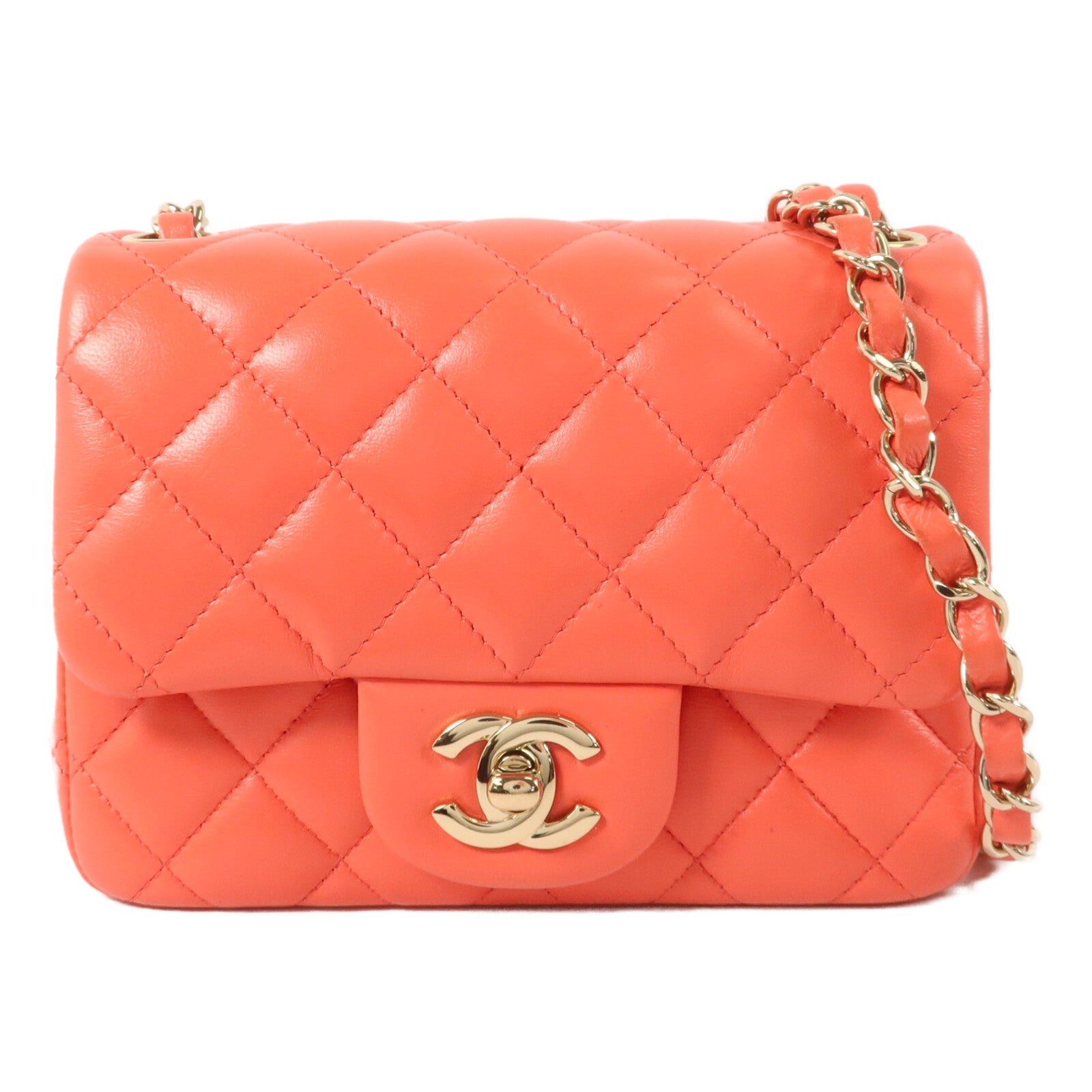 CHANEL 羊皮皮革Classic 17鏈帶肩背袋