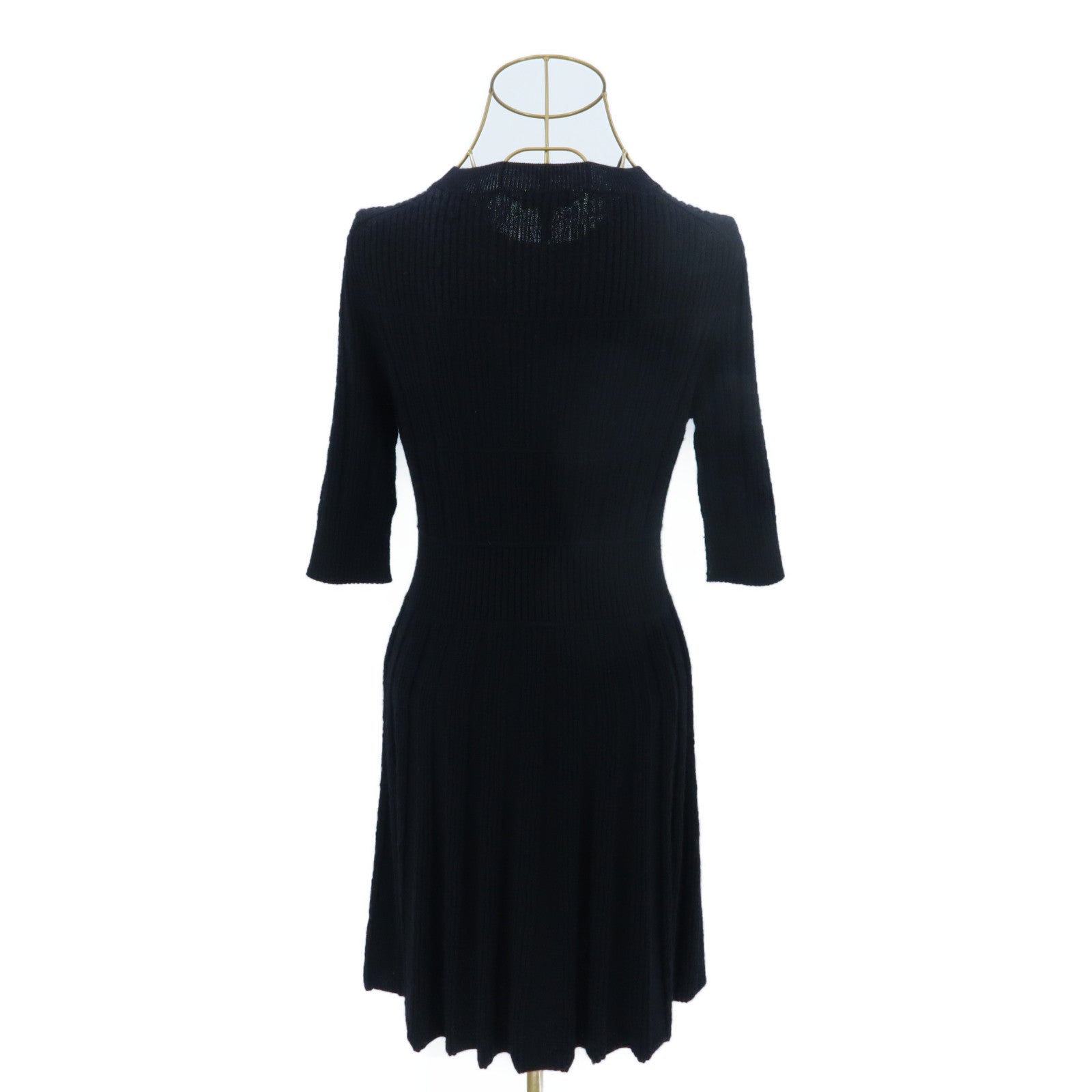 CHANEL Alpaca/Wool Coco Button Knit Dress連身裙