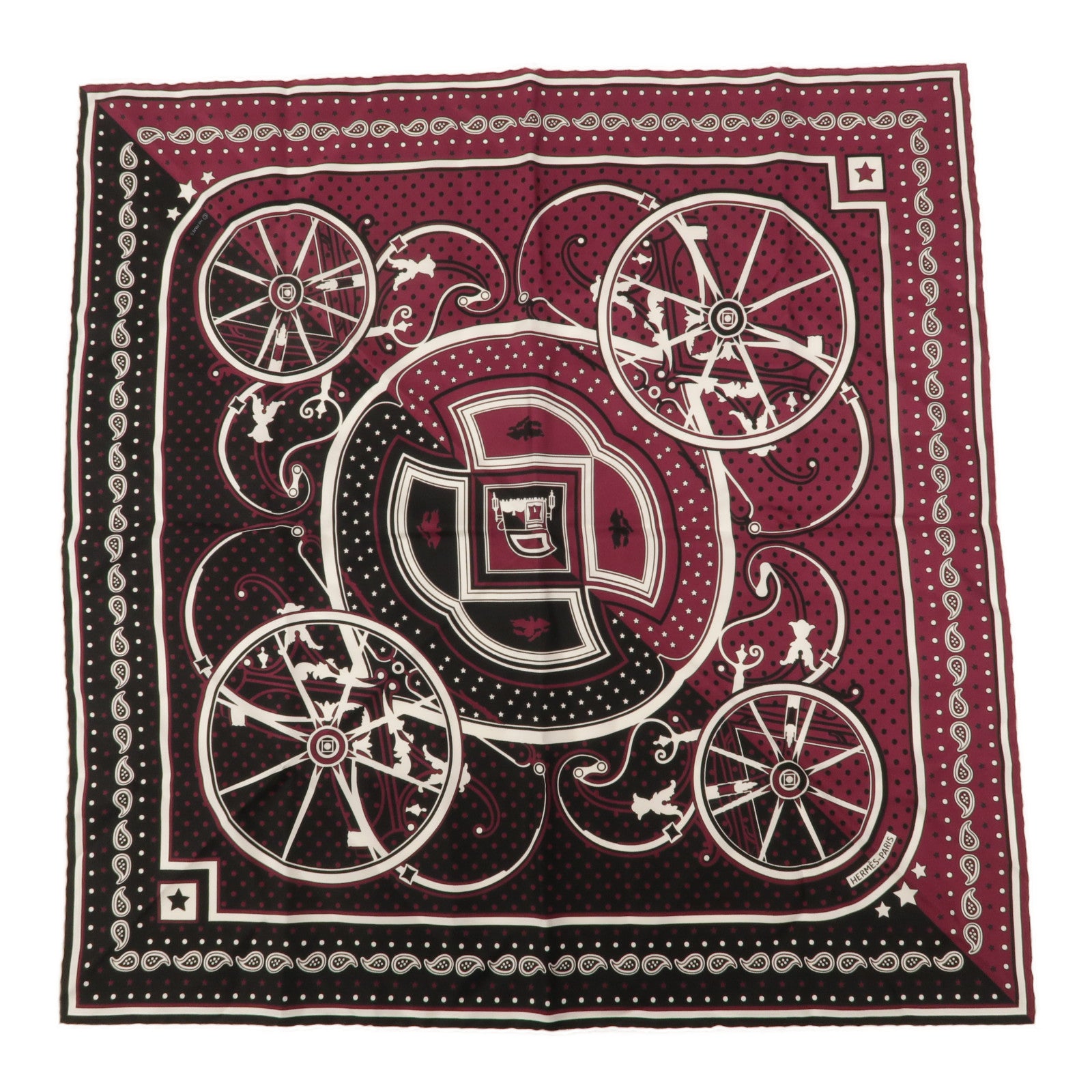 HERMES 絲質Bandana Scarf 55X55絲巾