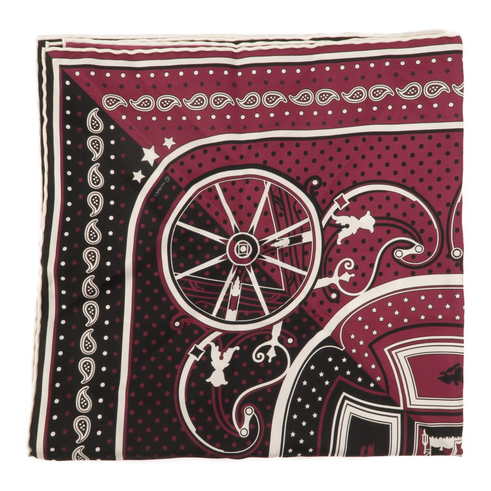 HERMES 絲質Bandana Scarf 55X55絲巾