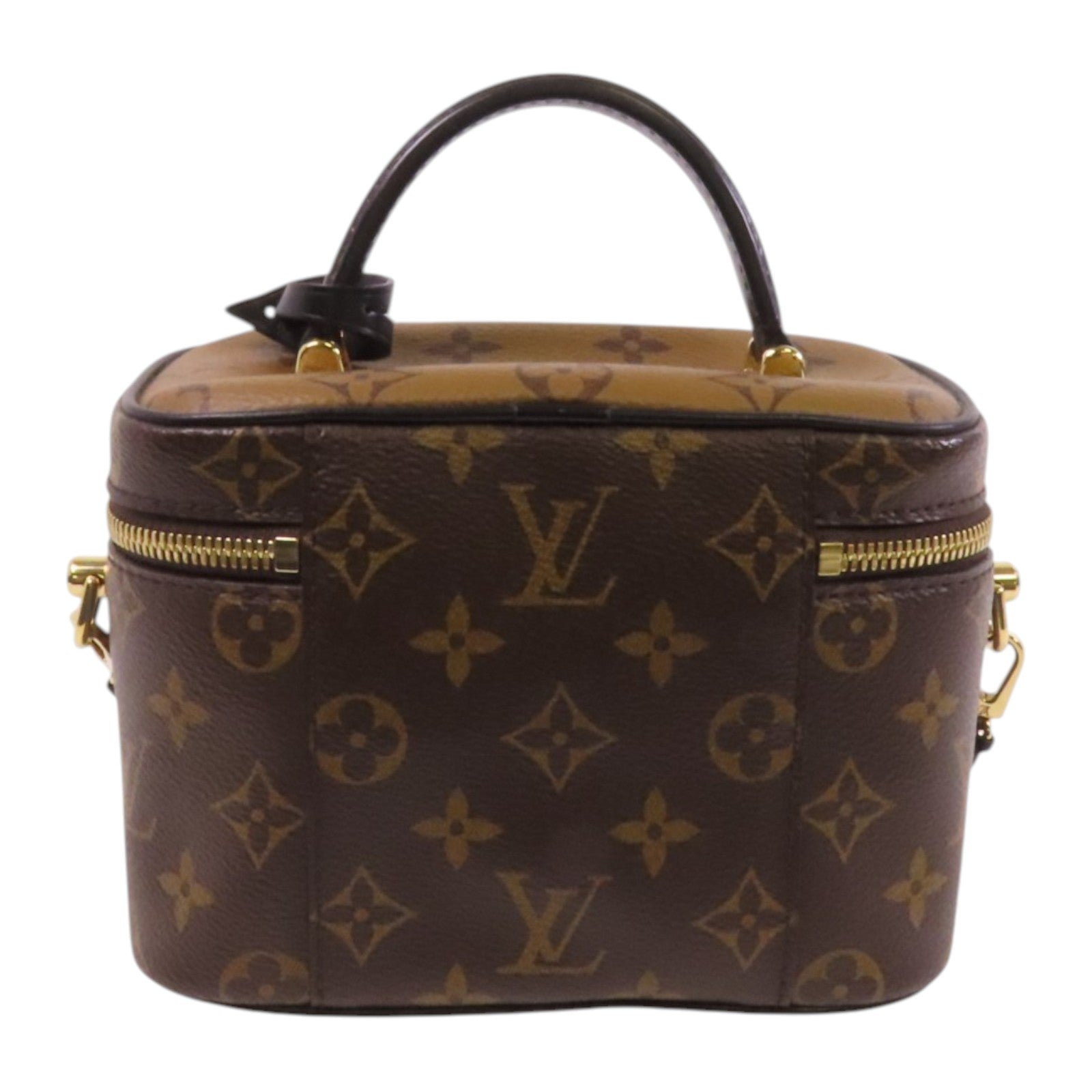 LOUIS VUITTON Monogram Reverse Vanity PM金扣手挽肩背兩用袋