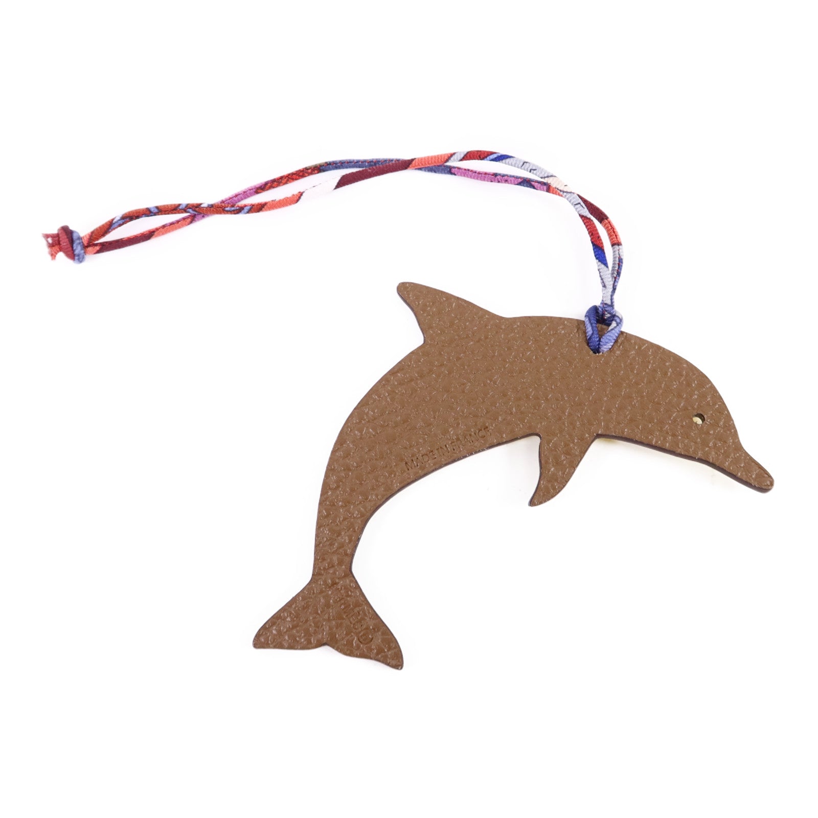 HERMES Clemence皮革/Epsom皮革Dolphin Charm掛飾
