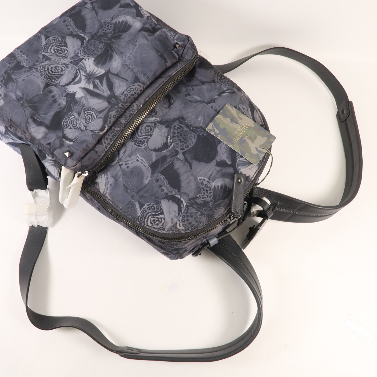 Valentino 帆布Rucksack銀扣背包