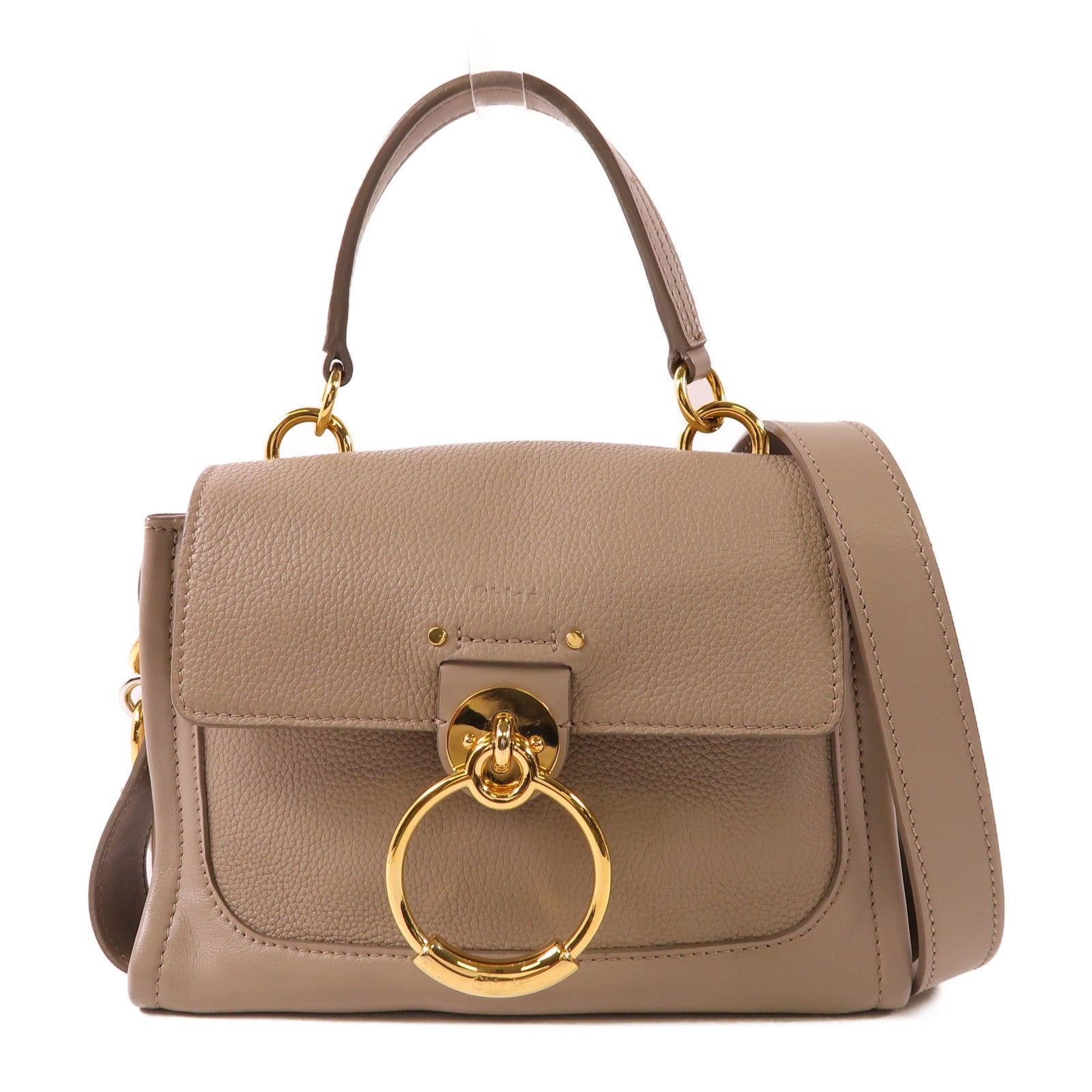 Chloe 牛皮皮革Mini Tess day手挽肩背兩用袋