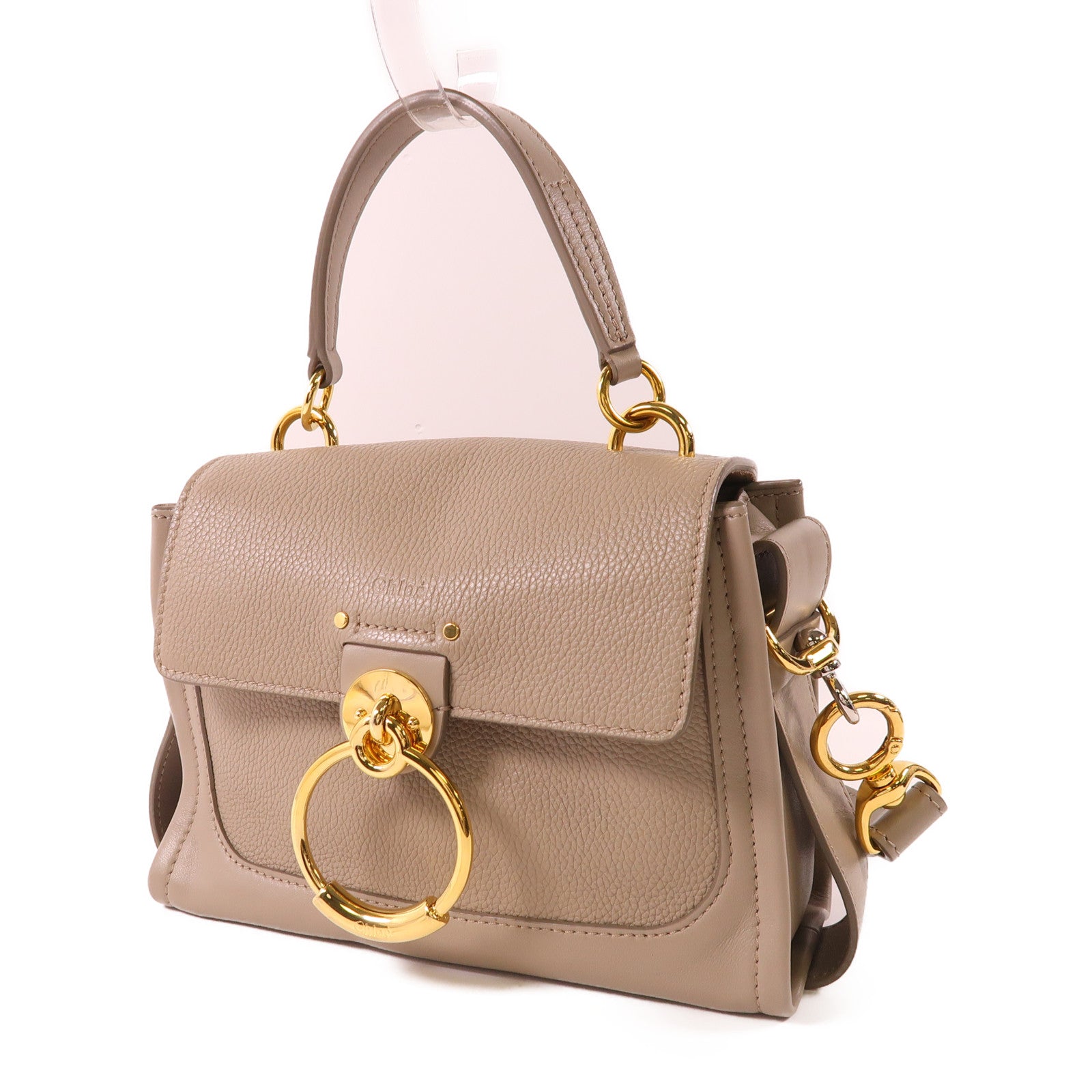 Chloe 牛皮皮革Mini Tess day手挽肩背兩用袋