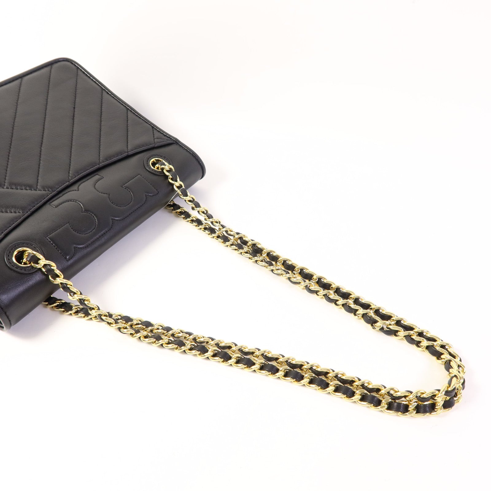 Tory Burch 羊皮皮革Chain Shoulder Bag金扣鏈帶肩背袋