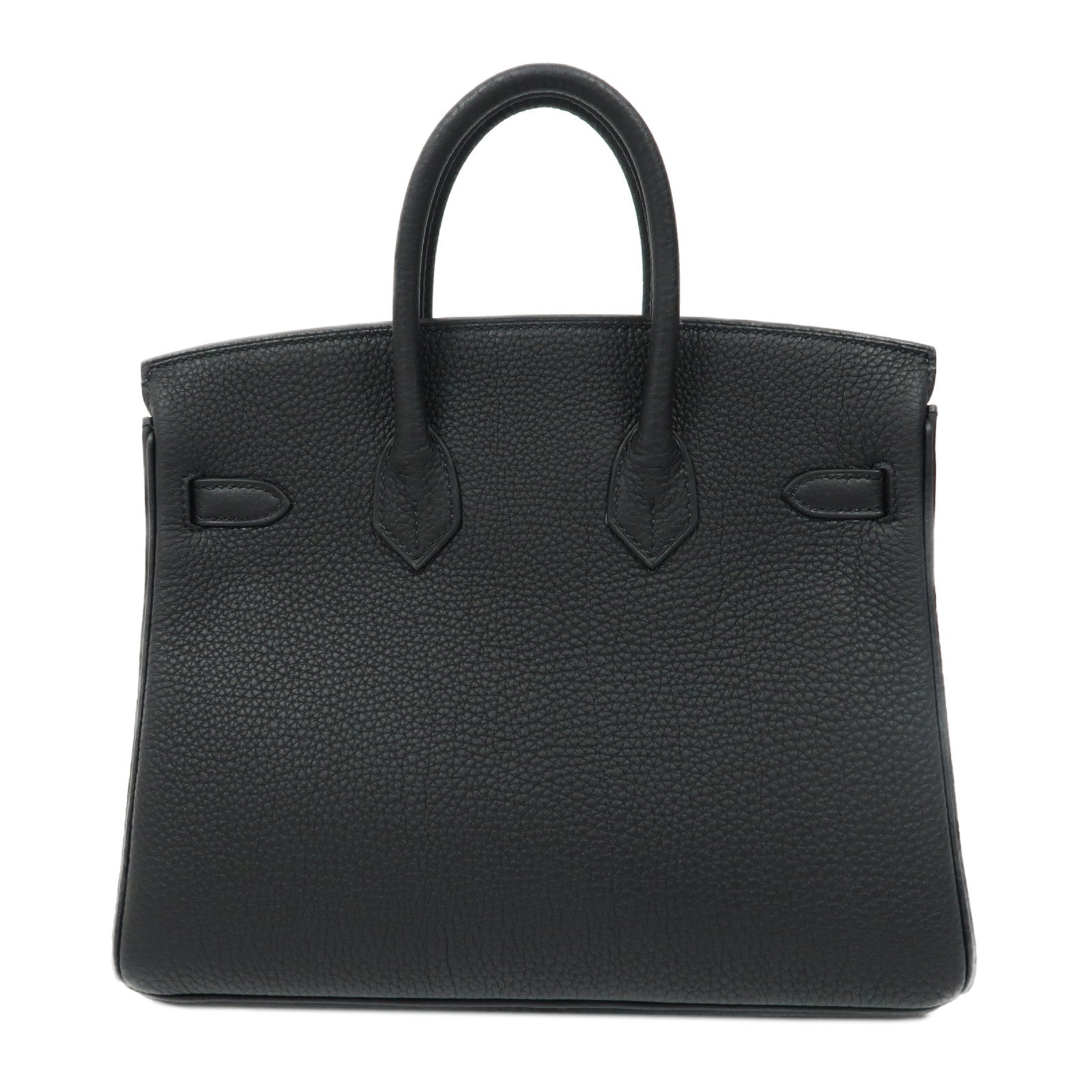 HERMES Togo皮革Birkin 25金扣手挽袋黑色