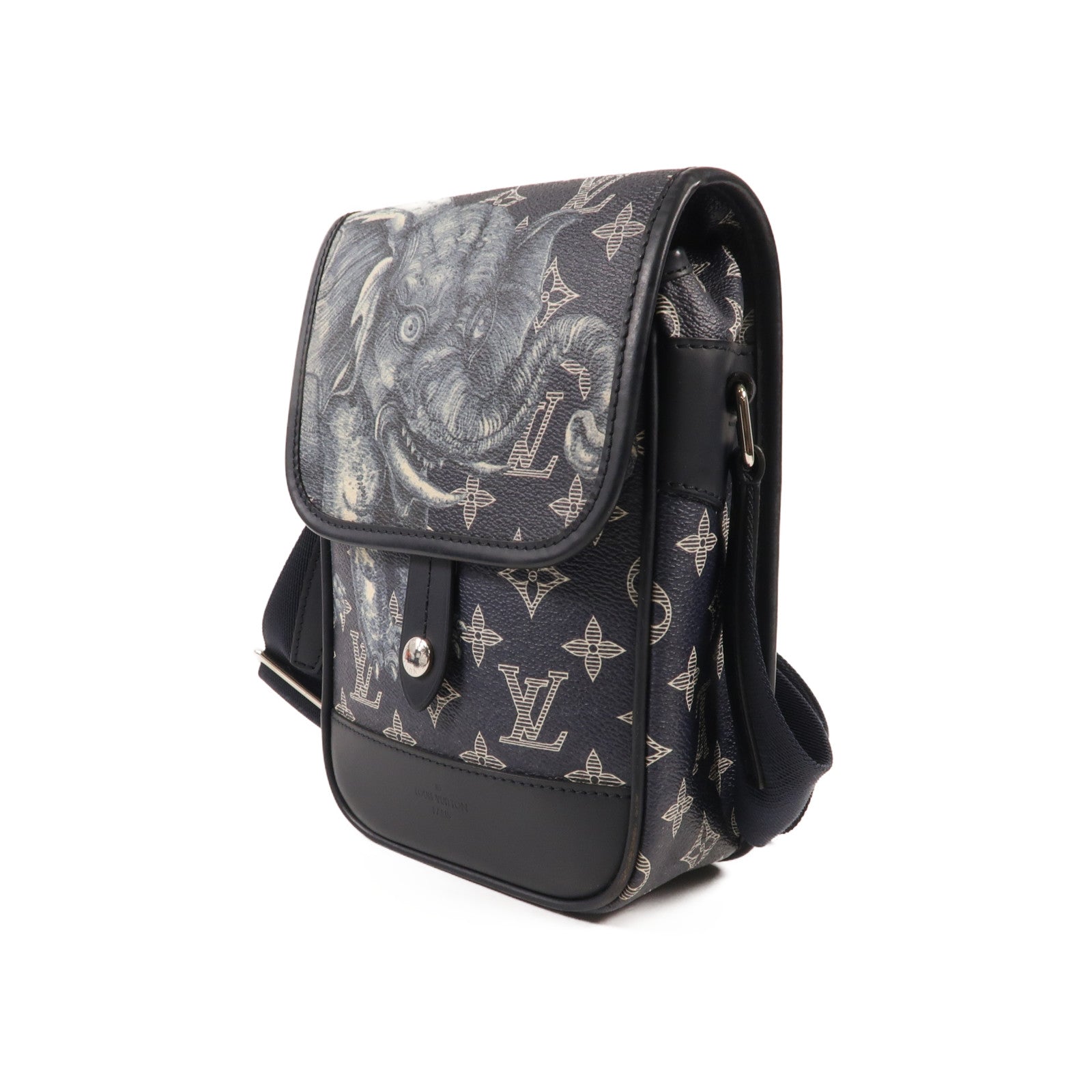 LOUIS VUITTON Monogram Savannah Messenger BB銀扣肩背袋