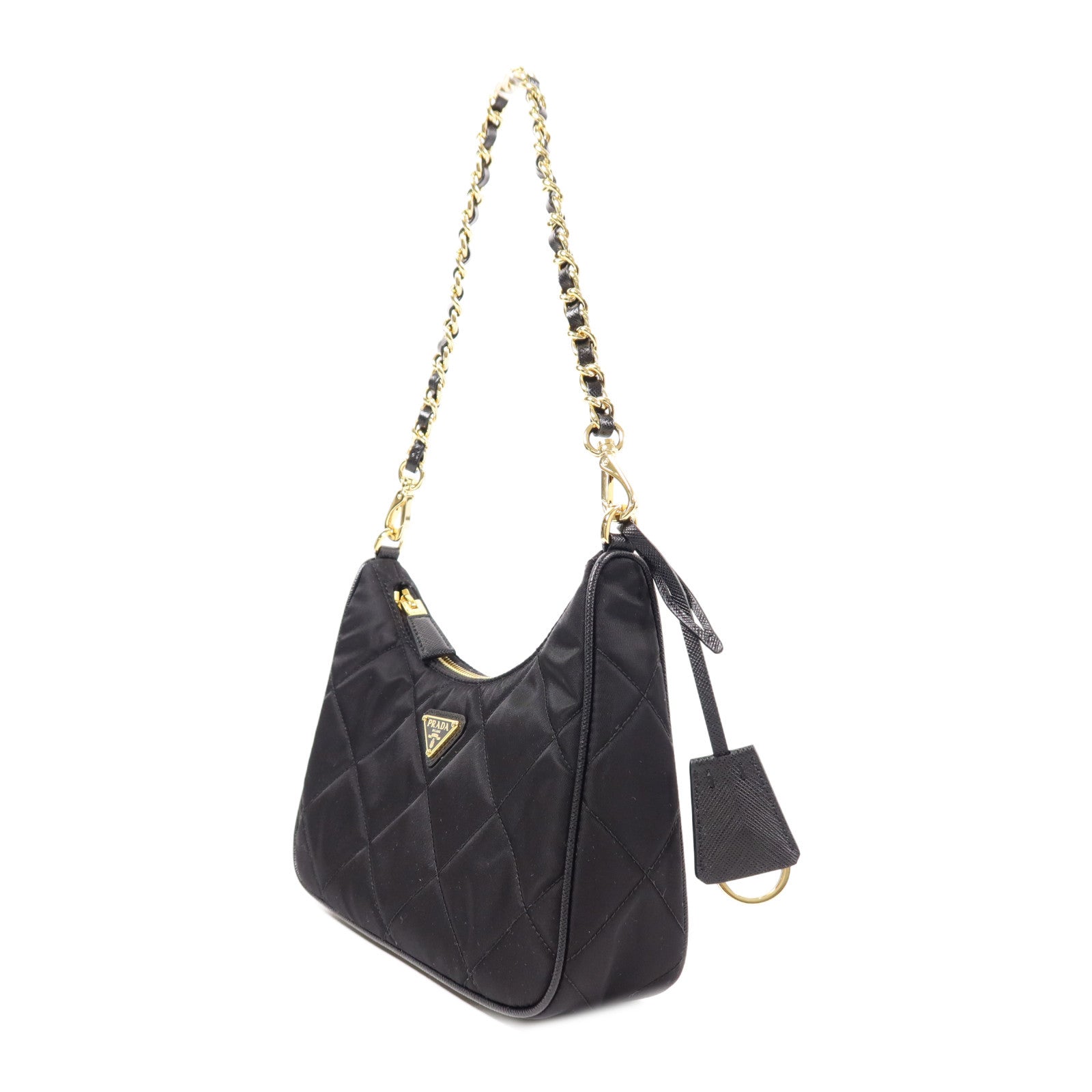 PRADA GHW Re-Edition 1995 2 Way Bag Nylon Black 7563