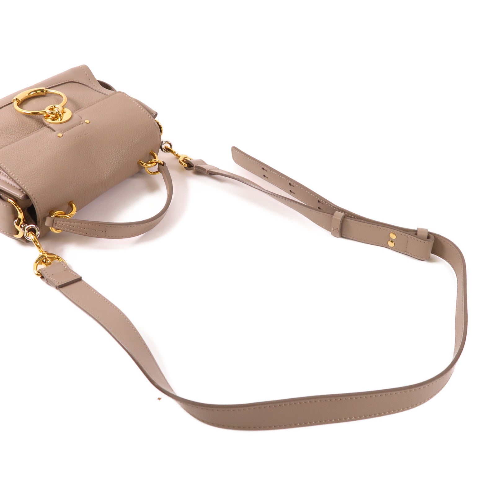 Chloe 牛皮皮革Mini Tess day手挽肩背兩用袋