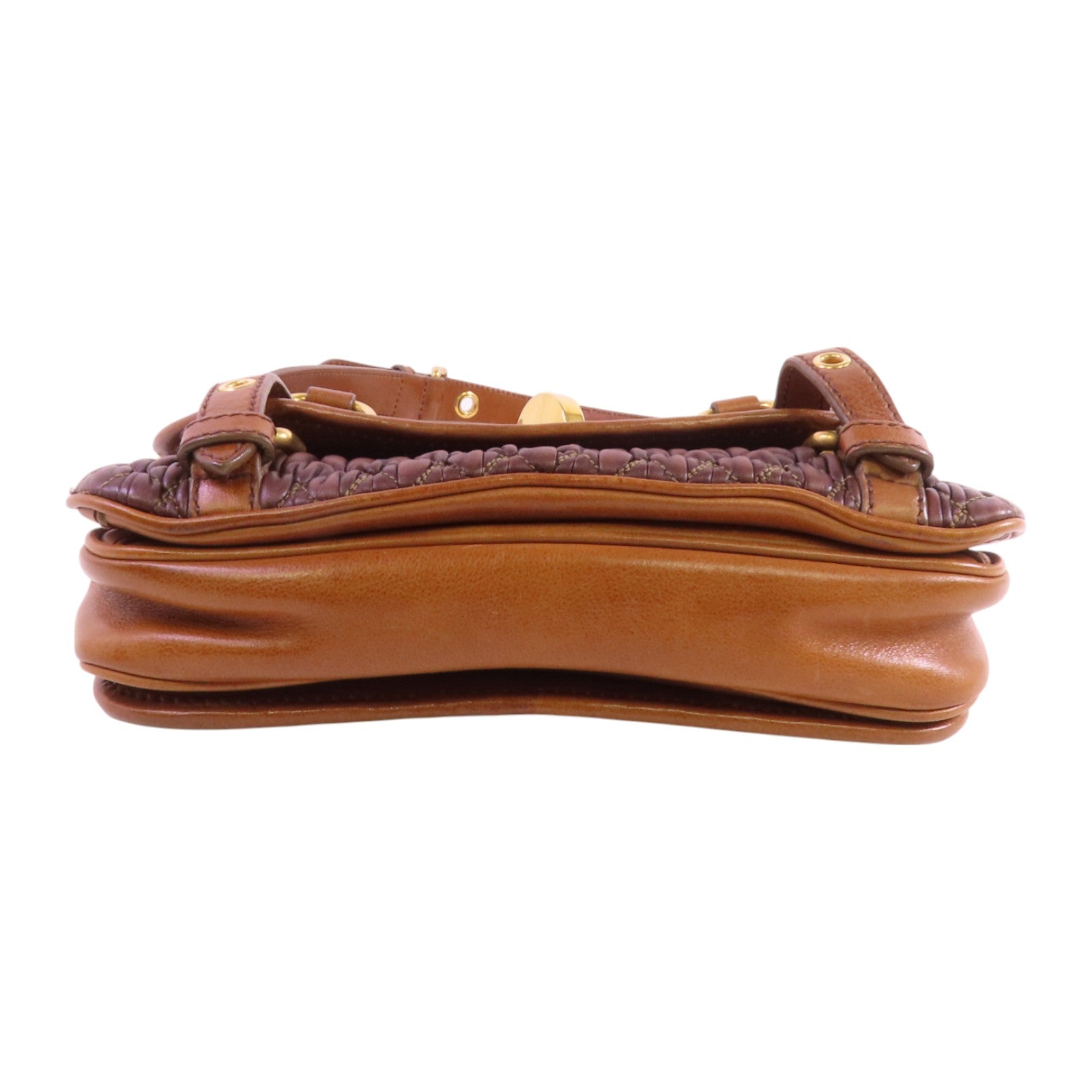 Miu Miu 羊皮皮革Shoulder Bag金扣肩背袋