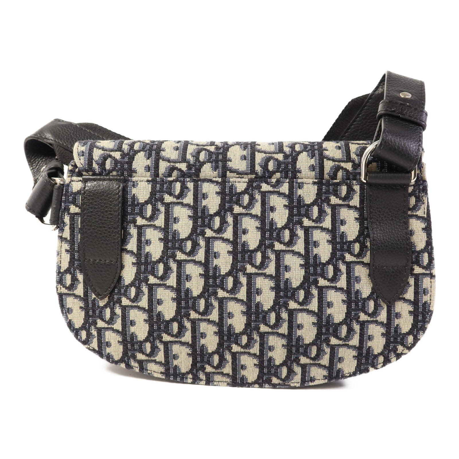 Dior 帆布Oblique Waist/Body Bag銀扣腰包