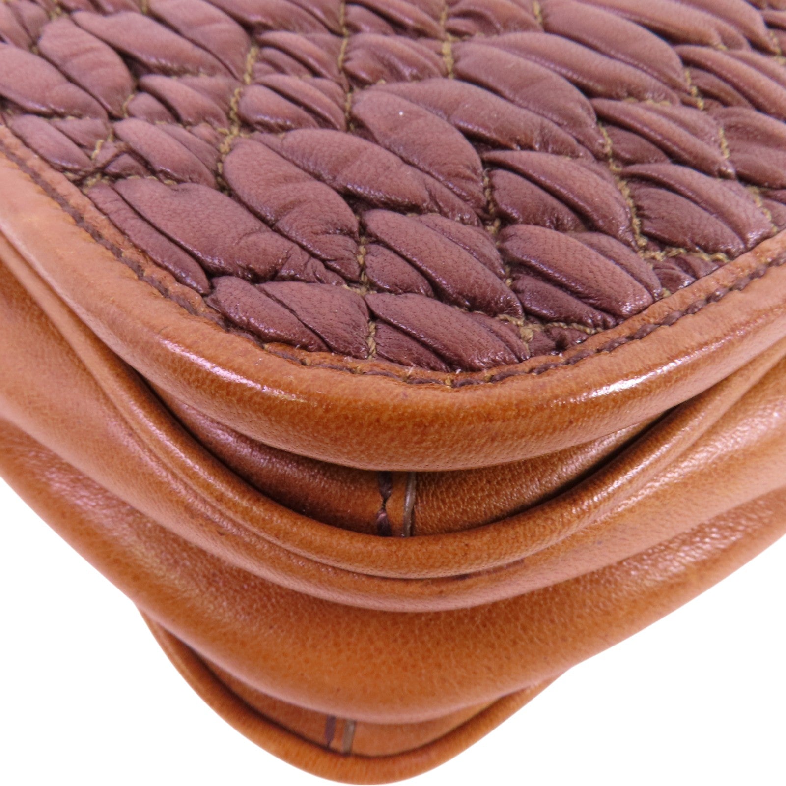 Miu Miu 羊皮皮革Shoulder Bag金扣肩背袋