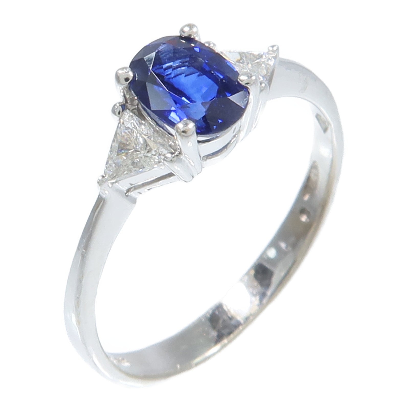 JEWELRY 18K白金Sapphire Ring藍寶石戒指