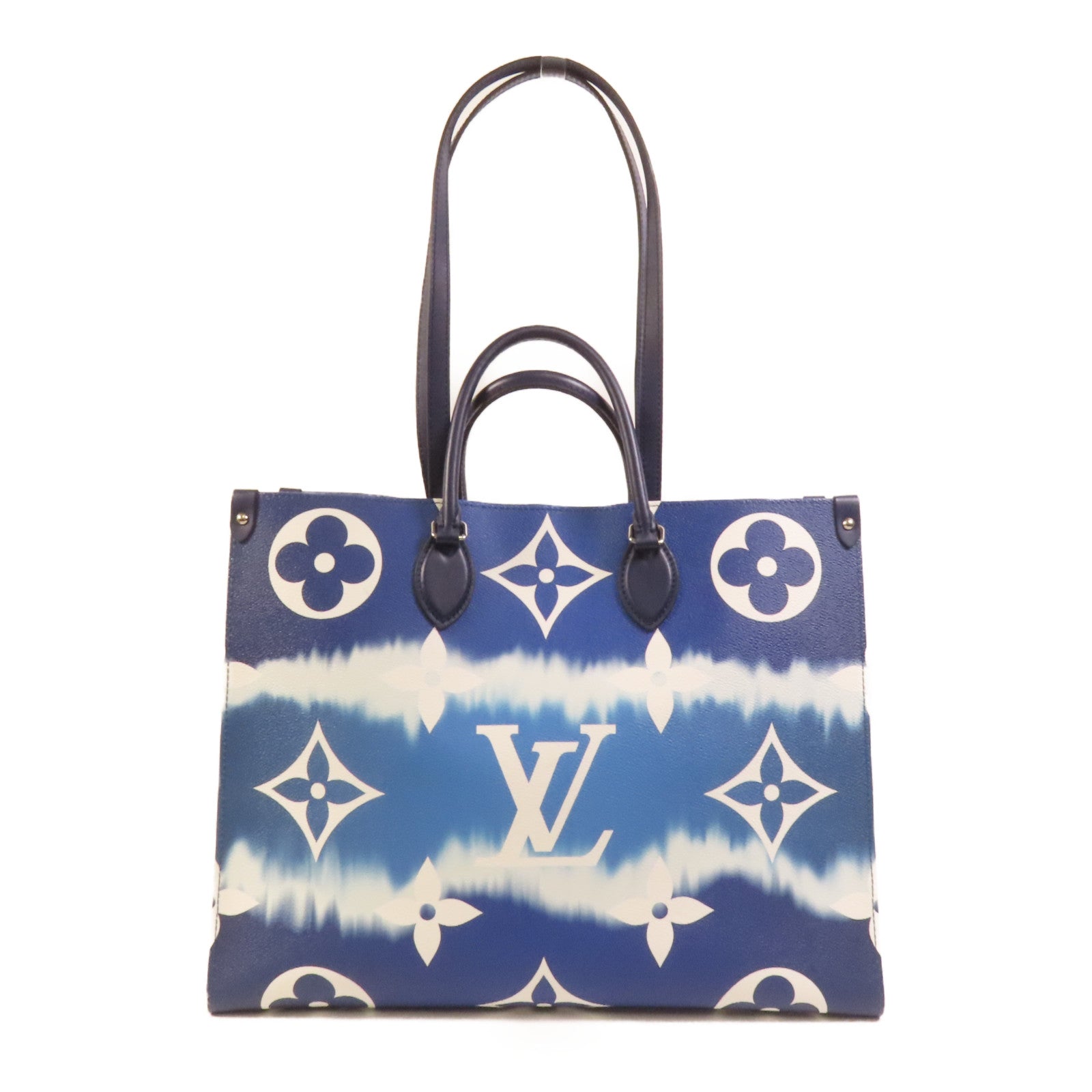 LOUIS VUITTON 【激減優惠】Monogram Escale On The Go銀扣手挽肩背兩用袋