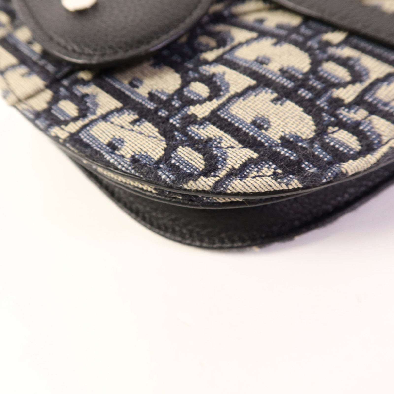 Dior 帆布Oblique Waist/Body Bag銀扣腰包