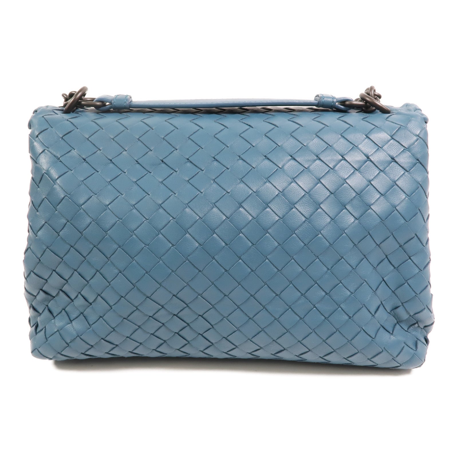 BOTTEGA VENETA 羊皮皮革Olimpia銀扣肩背袋