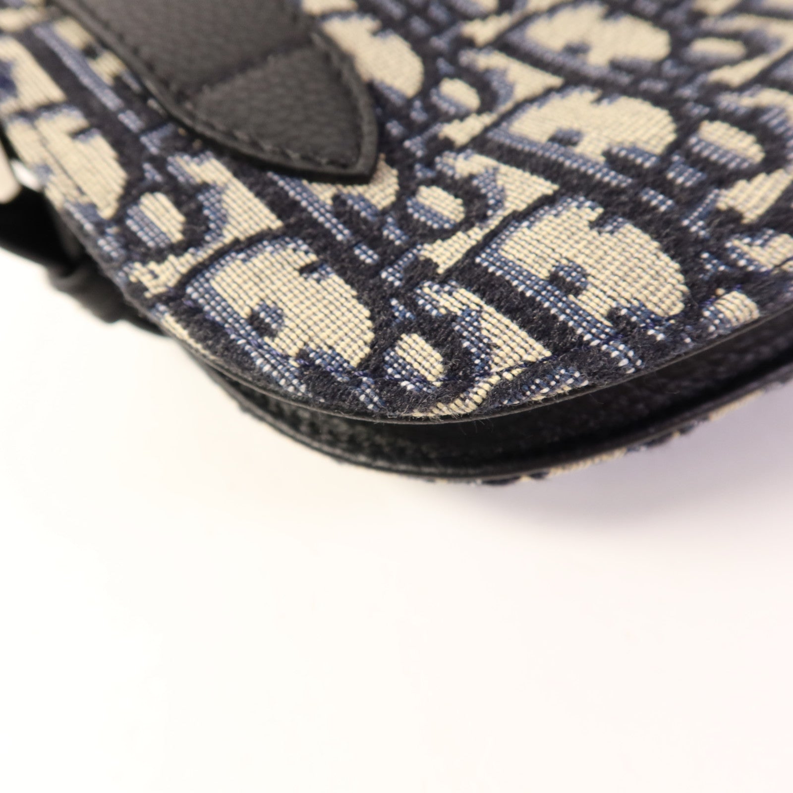 Dior 帆布Oblique Waist/Body Bag銀扣腰包