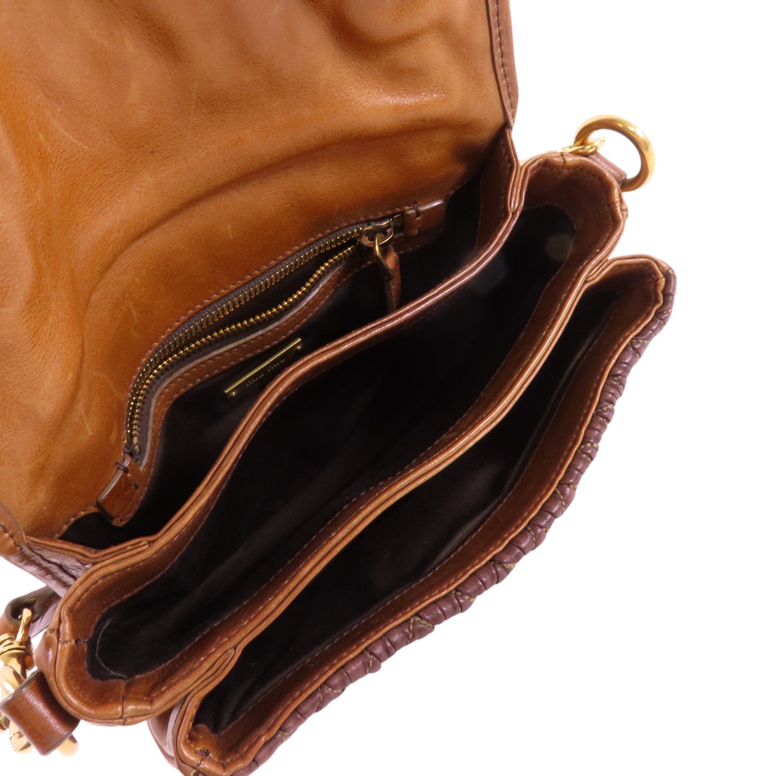 Miu Miu 羊皮皮革Shoulder Bag金扣肩背袋