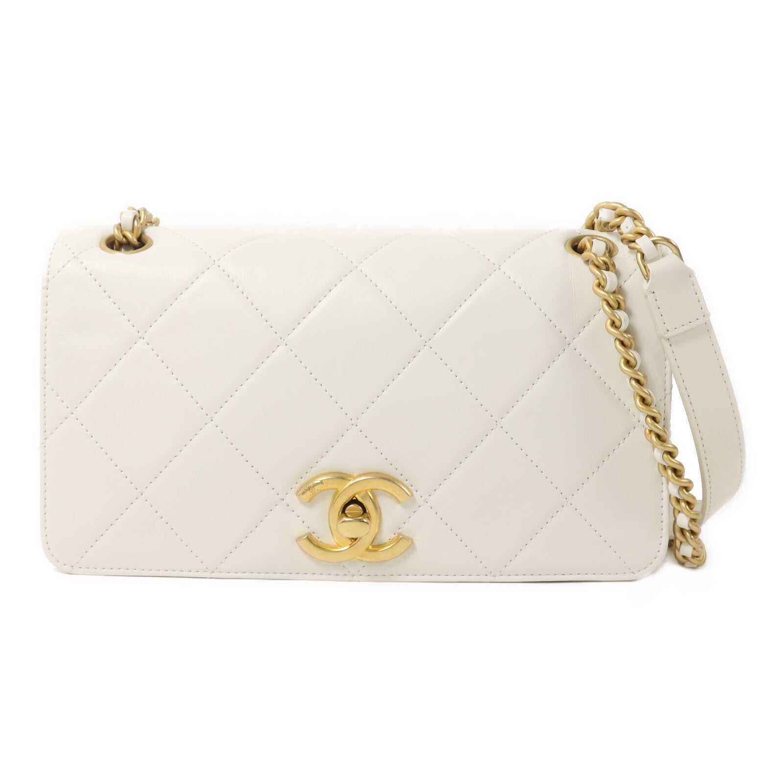 CHANEL 羊皮皮革Chain Shoulder鏈帶肩背袋