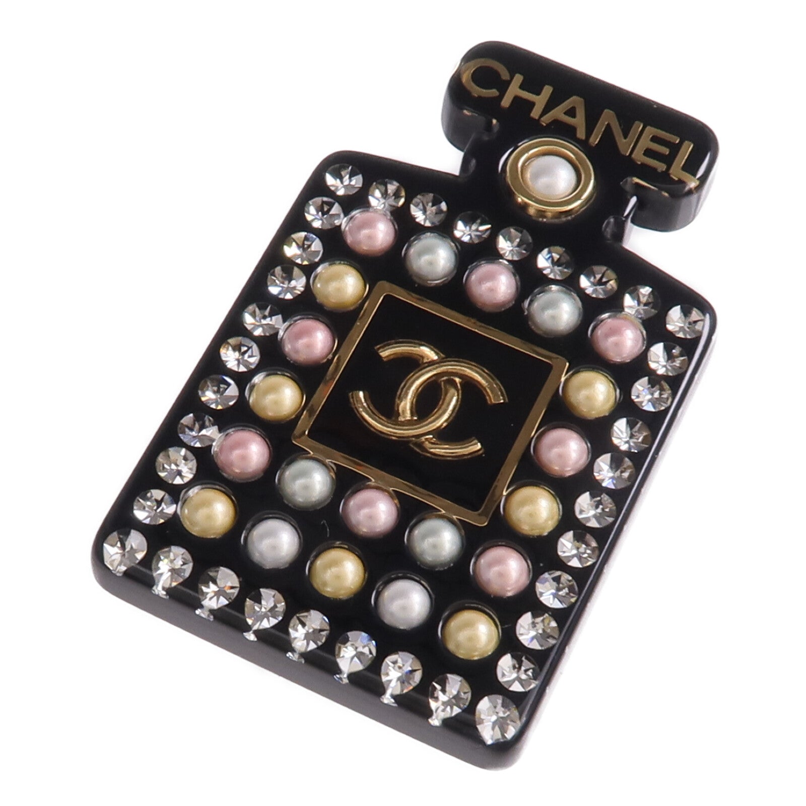 CHANEL PVC Brooch金扣胸針