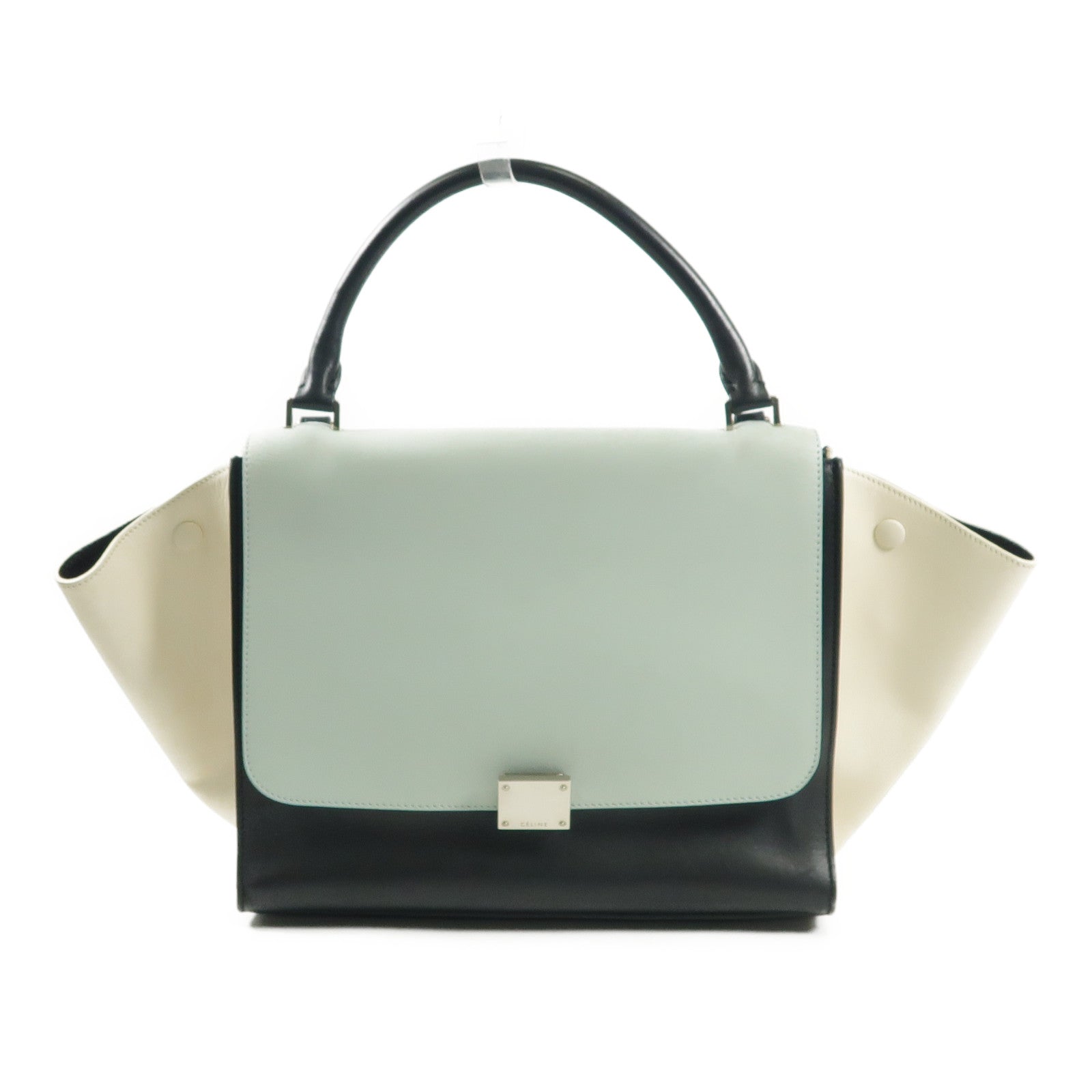 CELINE 【激減優惠】牛皮皮革Trapeze銀扣手挽袋