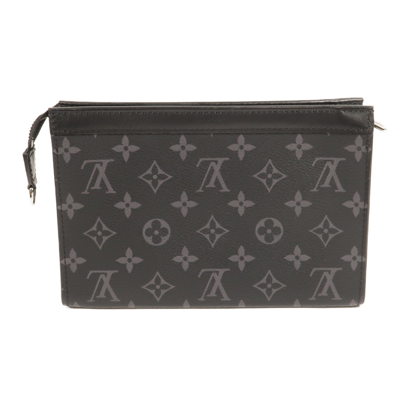 LOUIS VUITTON Monogram Eclipse Gaston銀扣肩背袋