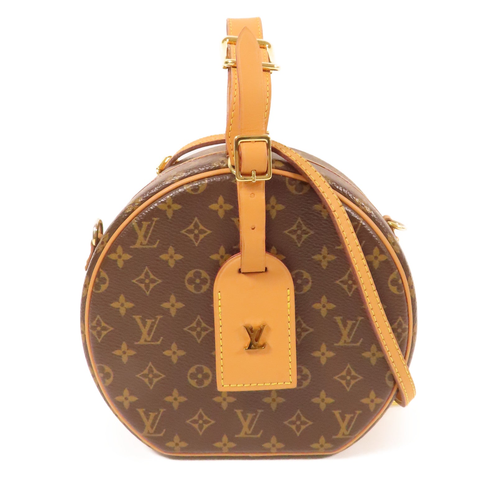 LOUIS VUITTON LV GHW Petite Boite Chapeau 2 Way Shoulder Bag Monogram M43514