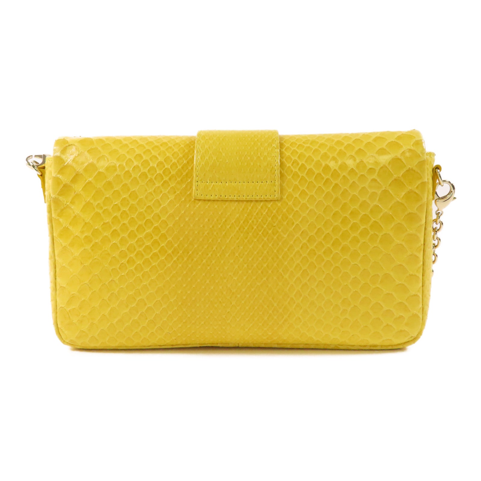 Dior 蛇皮皮革New Lock金扣鏈帶肩背袋