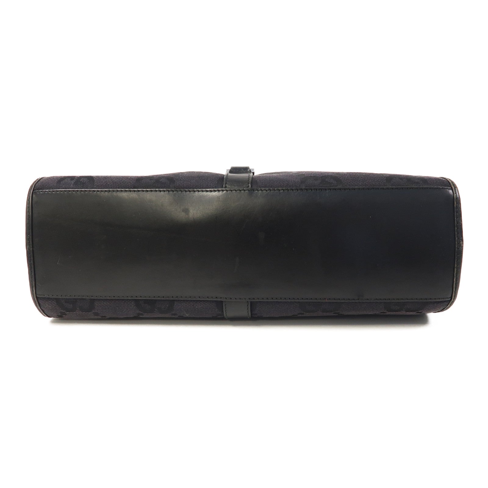 GUCCI 【激減優惠】帆布Jackie銀扣肩背袋黑色