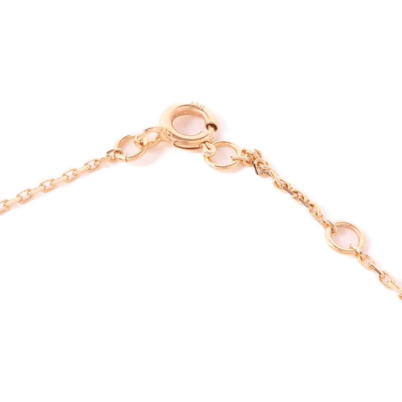 LOUIS VUITTON 18K玫瑰金Color Blossom BB Star Pendant珍珠母貝/鑽石項鍊