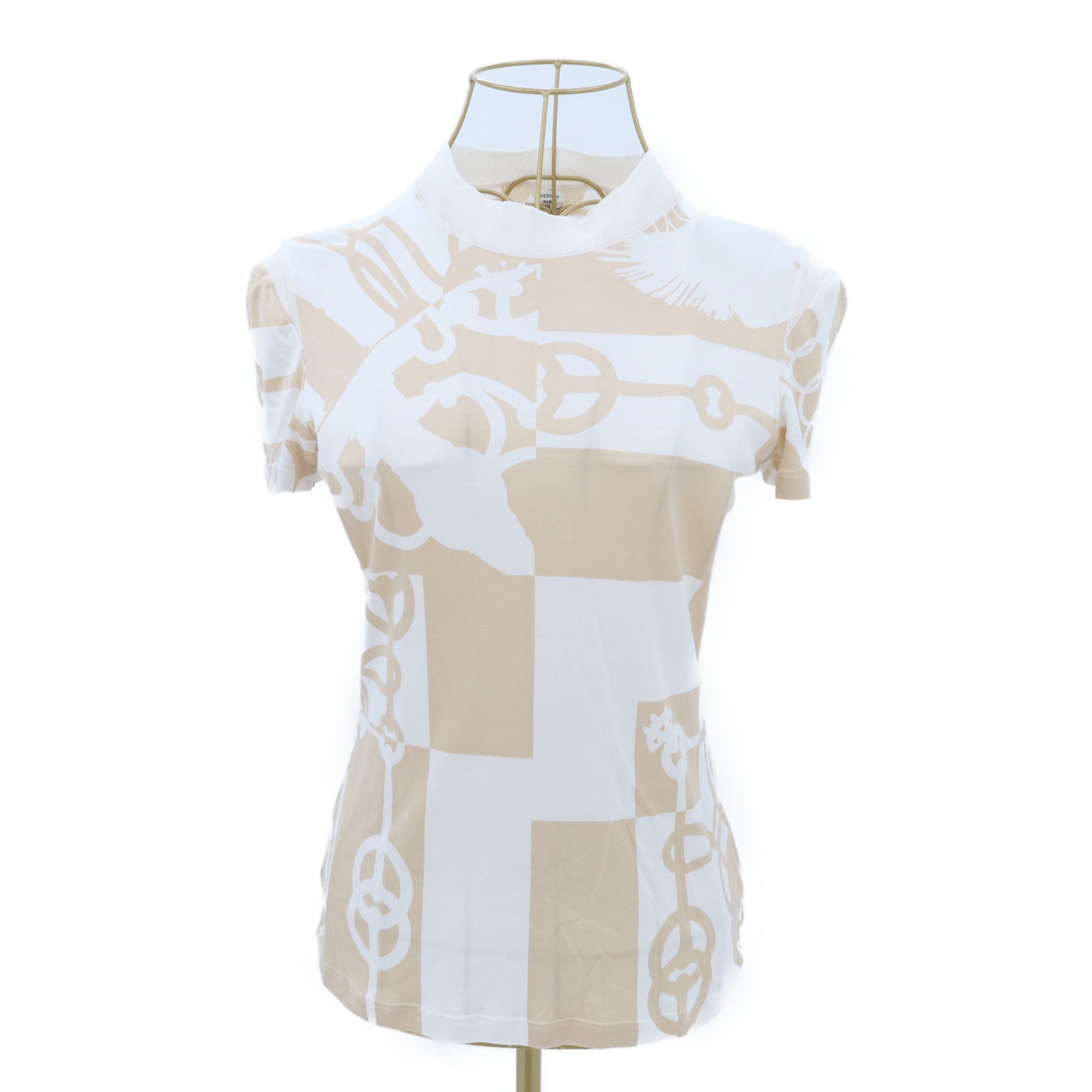 HERMES Silk Short-Sleeve Top上衣