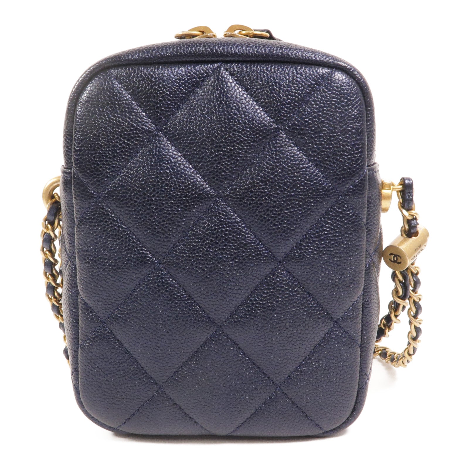 CHANEL 【激減優惠】牛皮皮革Chain Shoulder鏈帶肩背袋