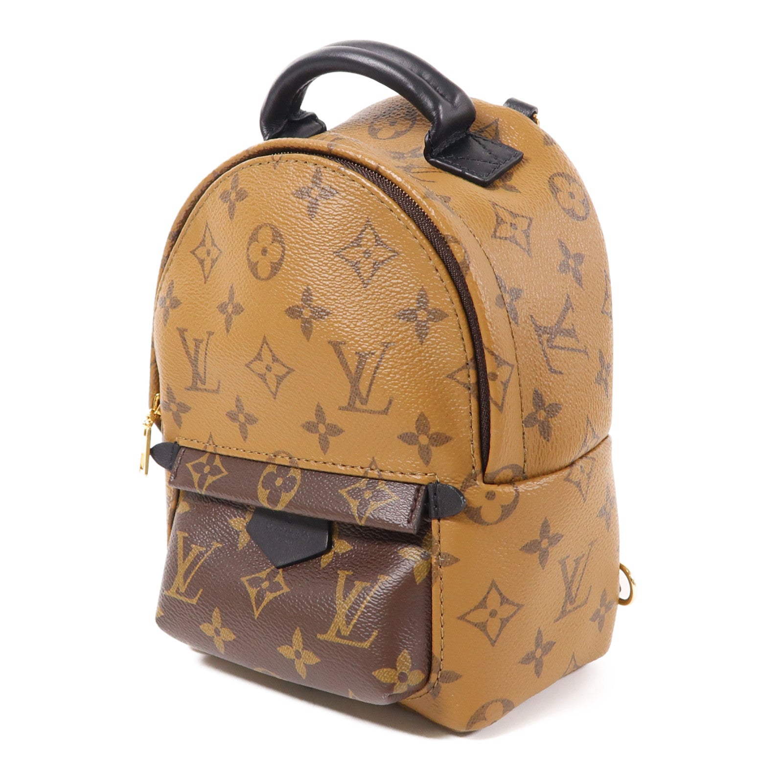 LOUIS VUITTON Monogram Reverse Palm Springs Mini金扣背包