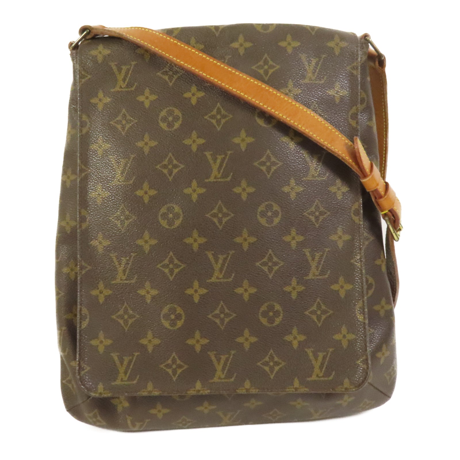 LOUIS VUITTON Monogram Musette金扣肩背袋
