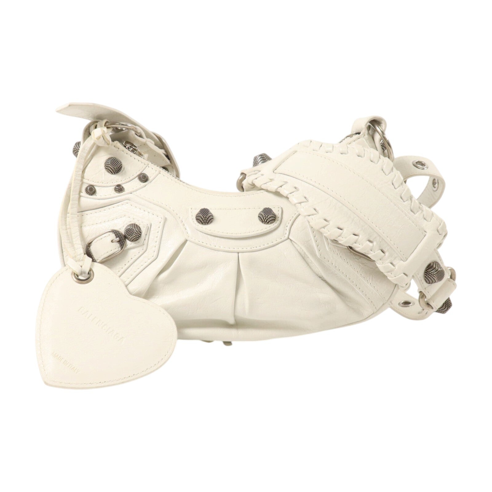 BALENCIAGA 牛皮皮革Le Cagole XS銀扣肩背袋
