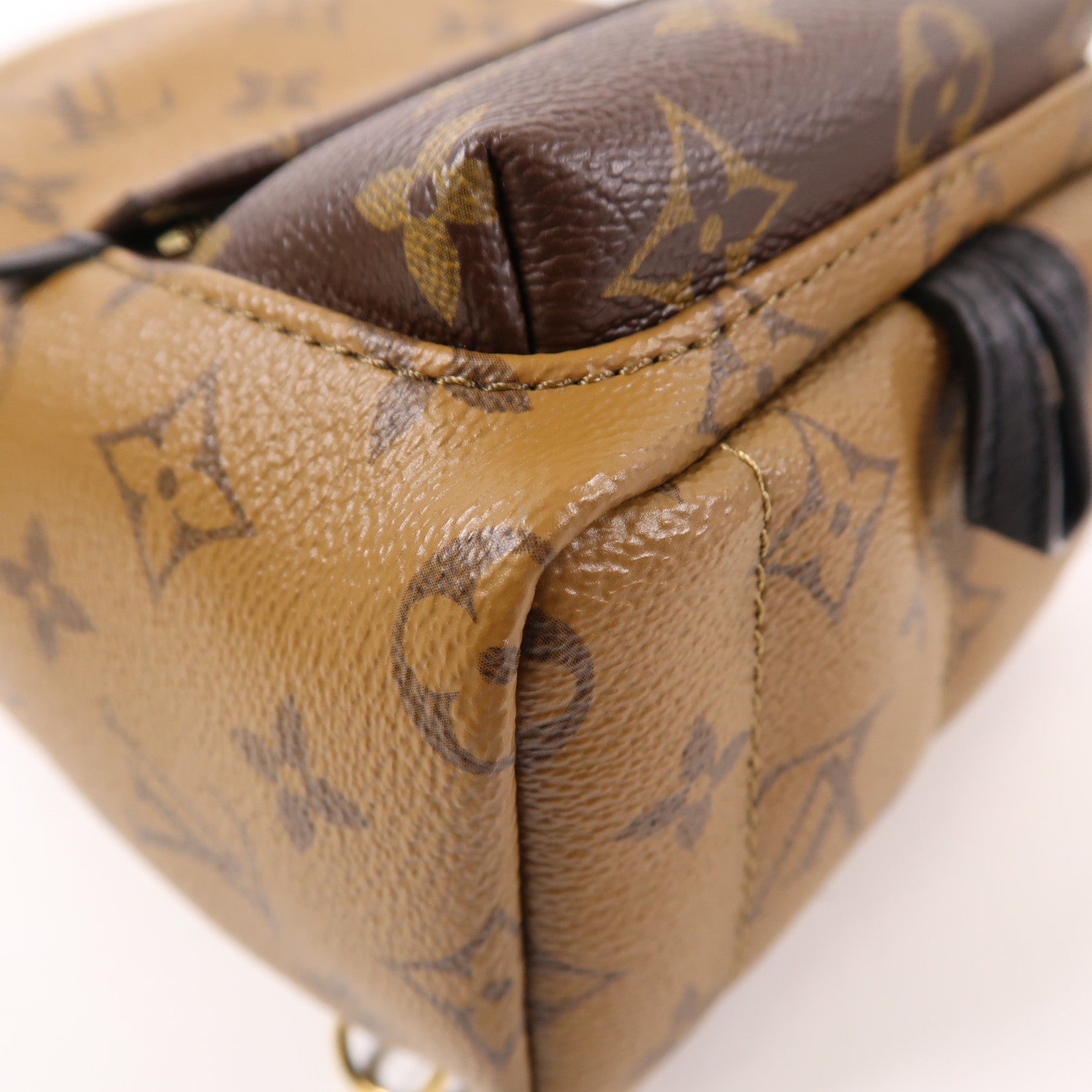 LOUIS VUITTON Monogram Reverse Palm Springs Mini金扣背包