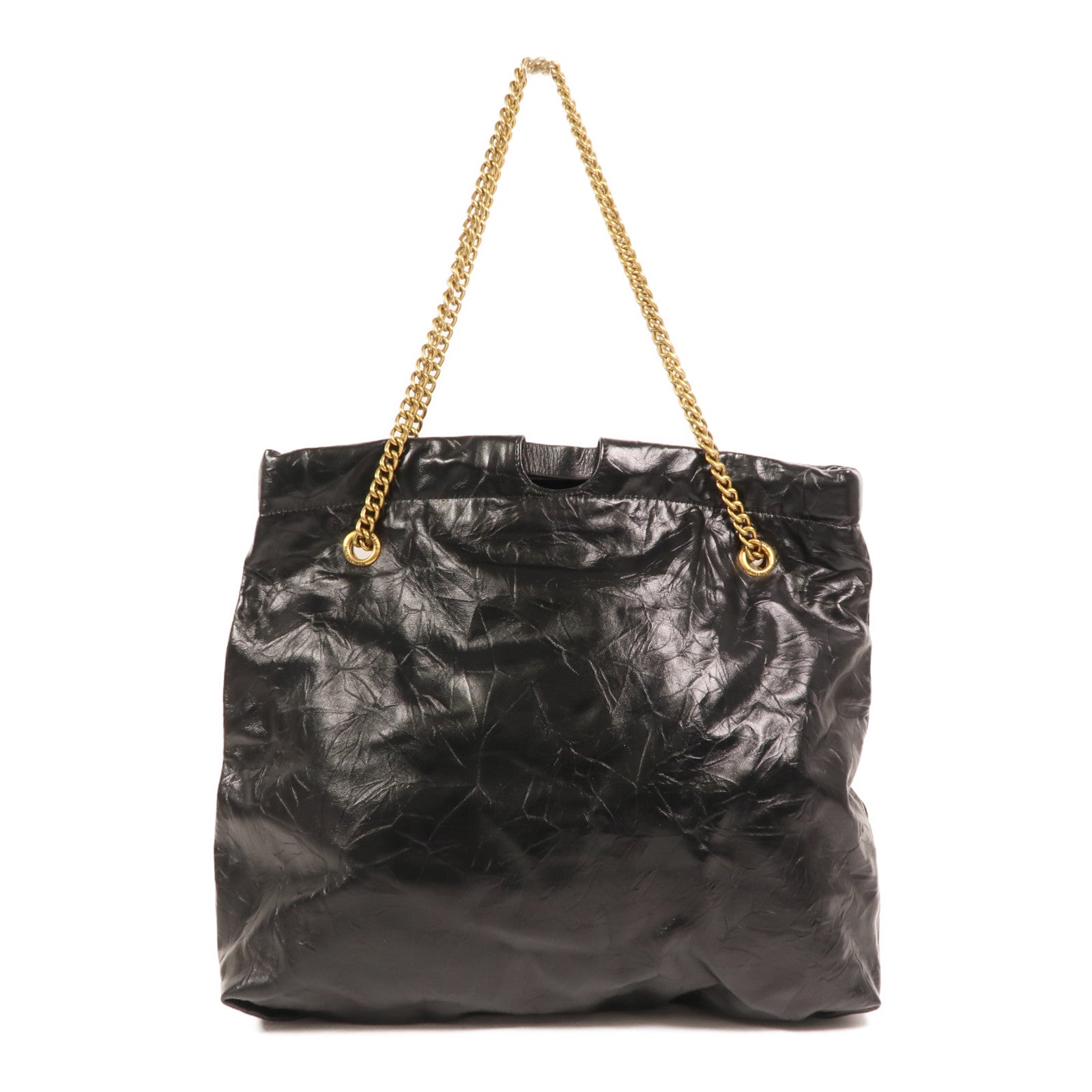 BALENCIAGA 【激減優惠】牛皮皮革Crush Medium金扣鏈帶肩背袋
