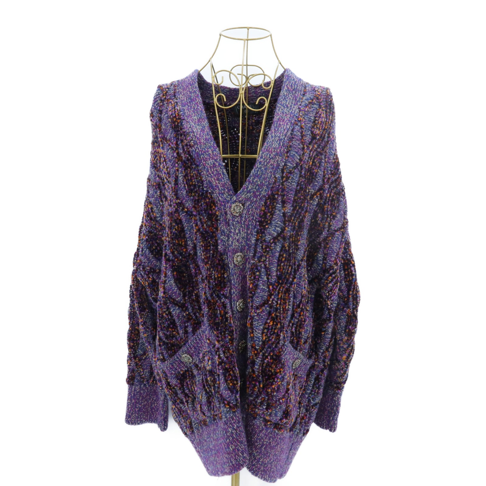 CHANEL Viscose/Wool Cardigan針織