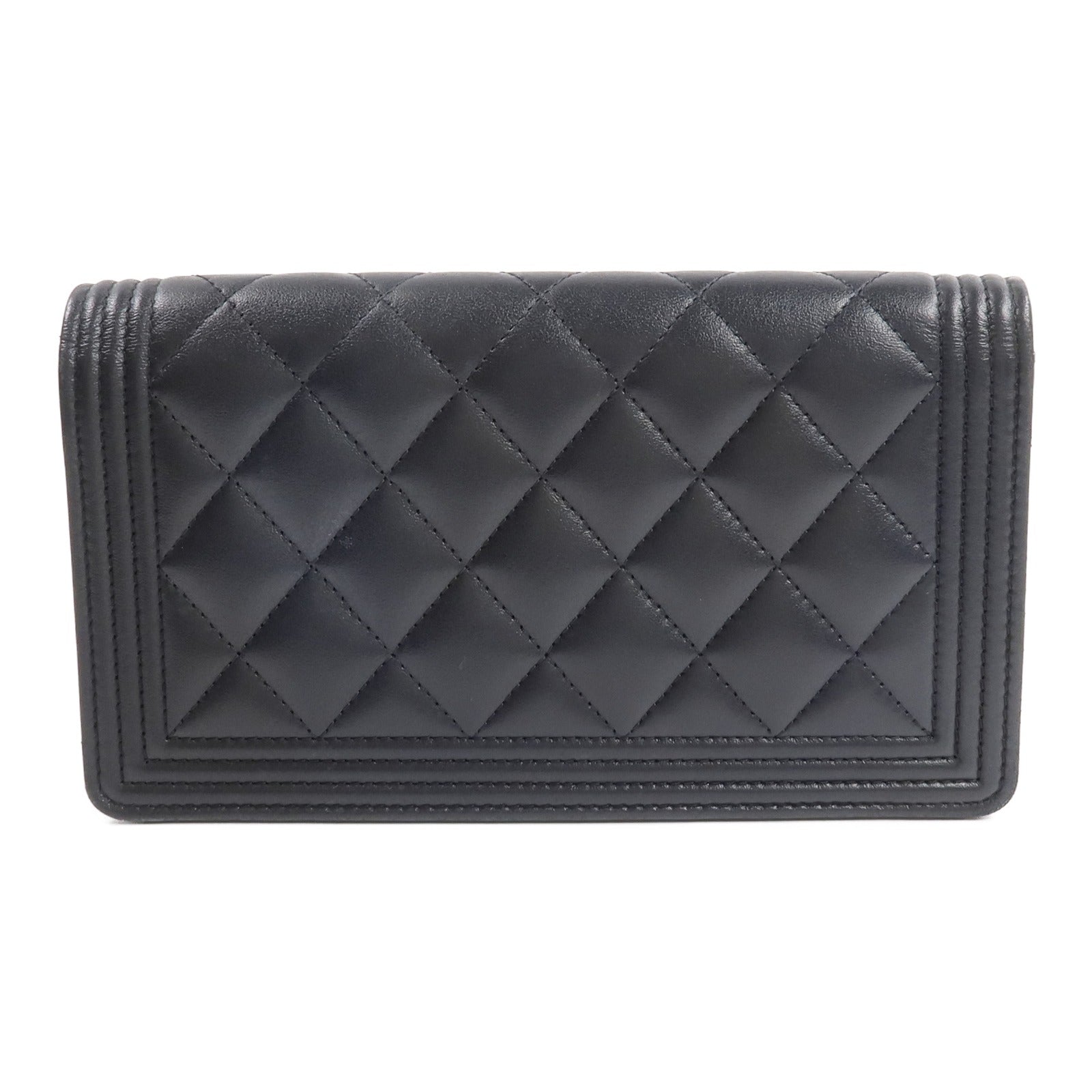 CHANEL 牛皮皮革Boy Chanel Wallet長錢包