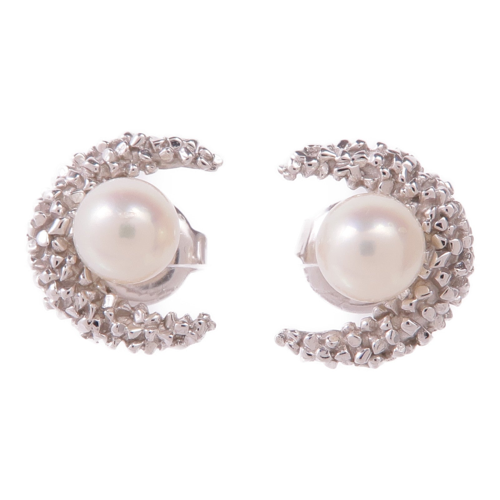 MIKIMOTO 18K白金Akoya Pearl Earrings珍珠耳環