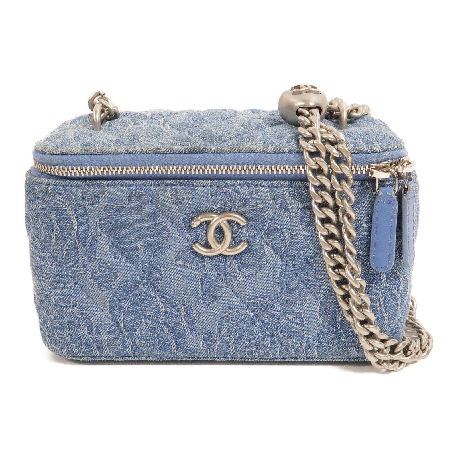 CHANEL Denim Sweetheart Crush Vanity Case肩背袋