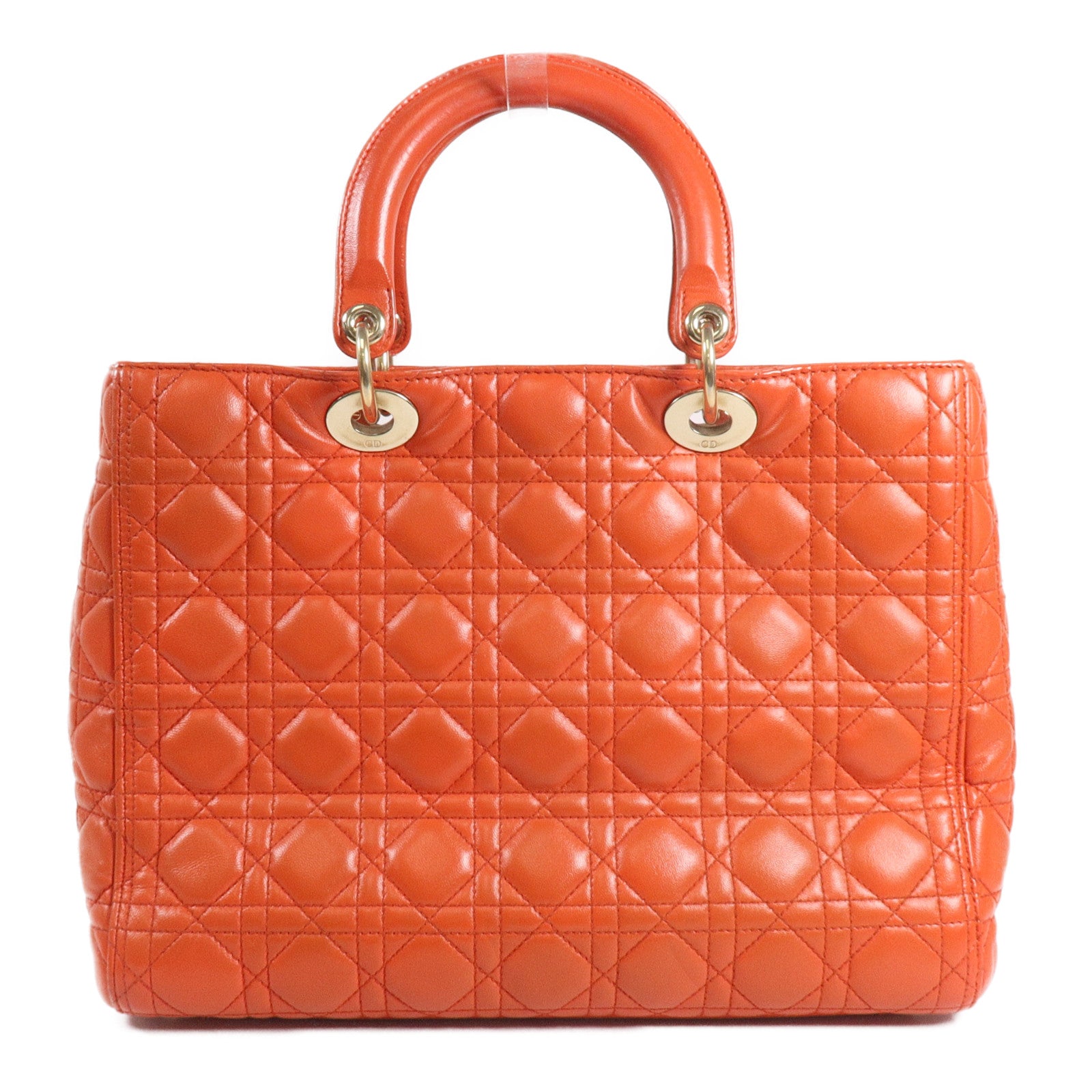 Dior 皮革Lady Dior Large手挽肩背兩用袋