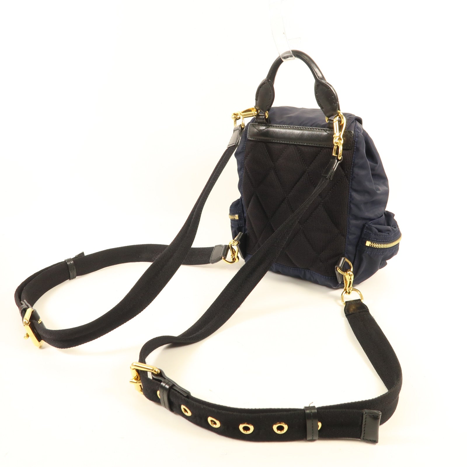 BURBERRY 尼龍Backpack金扣背包