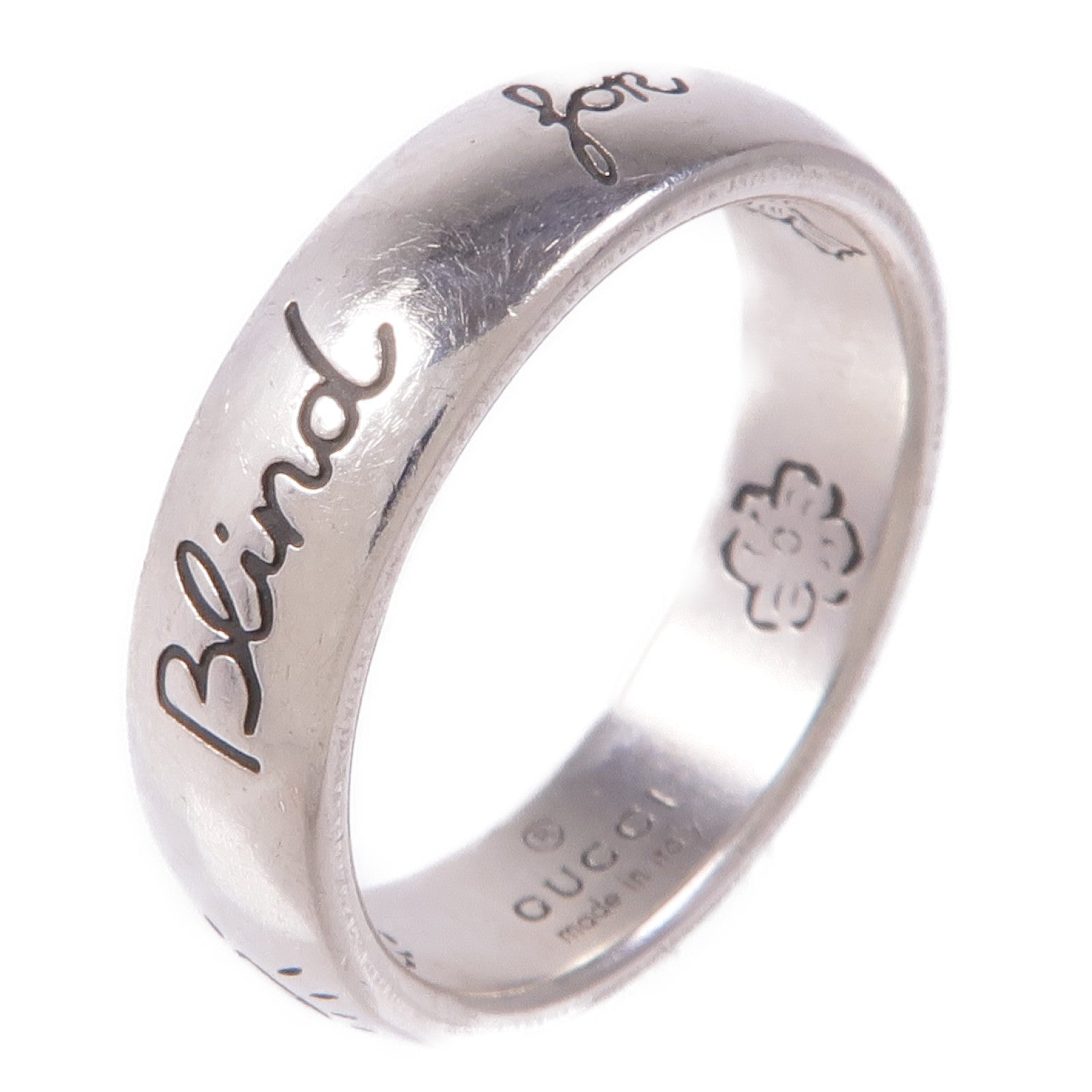 GUCCI 925純銀Blind For Love Ring戒指US#5.25 – Brand Off Hong