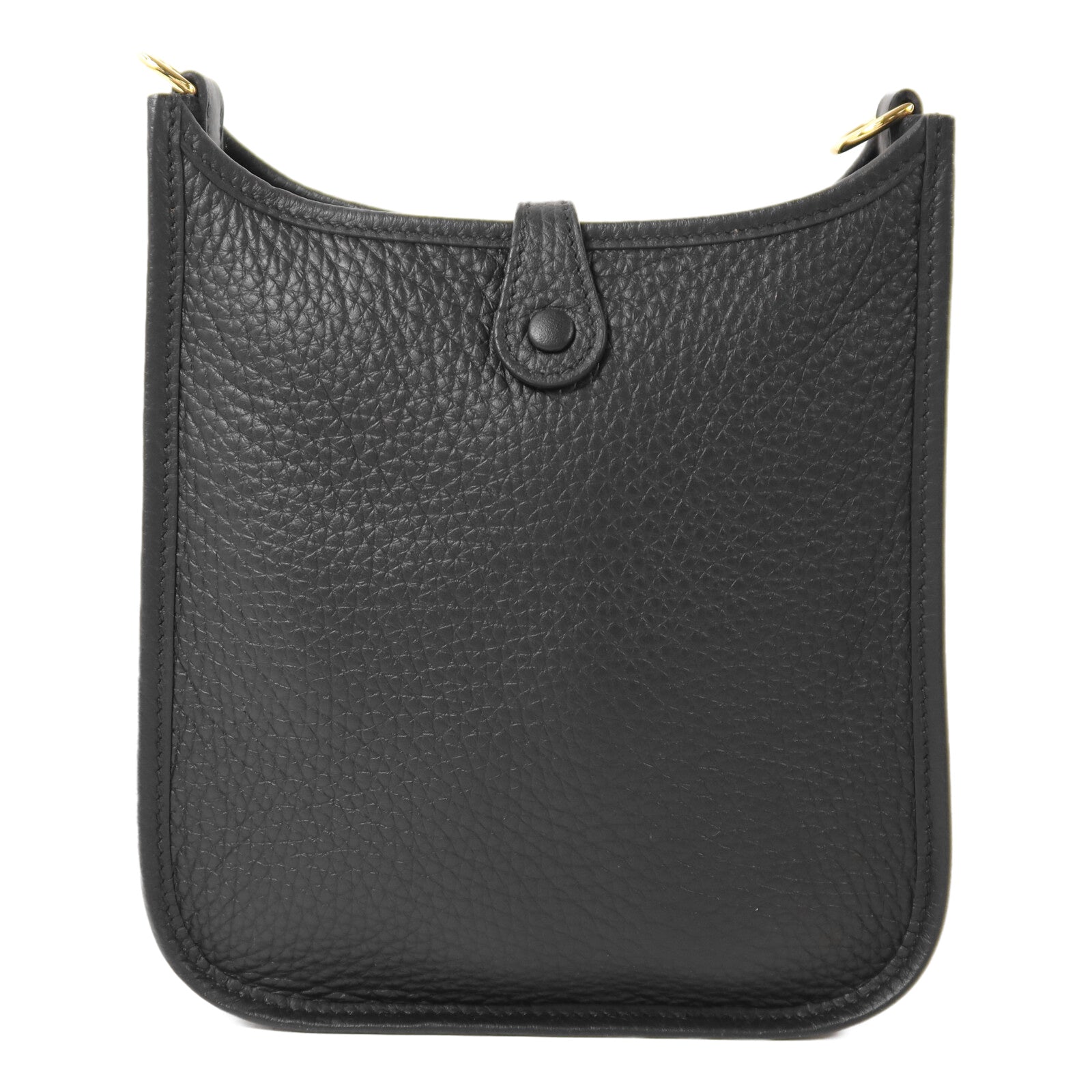 HERMES Clemence皮革Evelyne TPM金扣肩背袋Noir