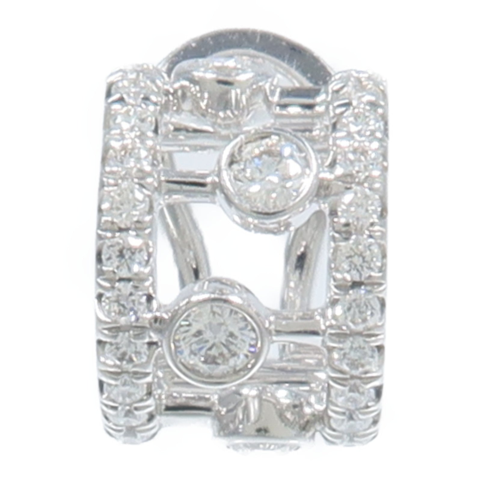 JEWELRY 18K白金De Beers鑽石耳環