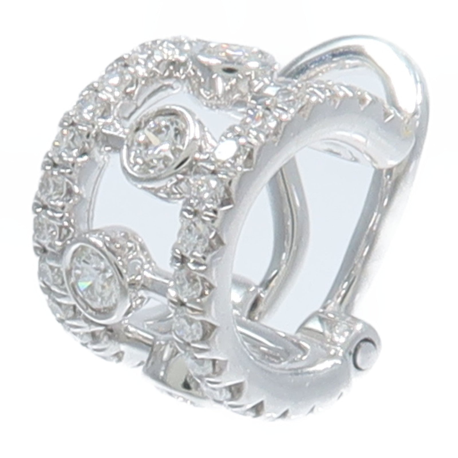 JEWELRY 18K白金De Beers鑽石耳環