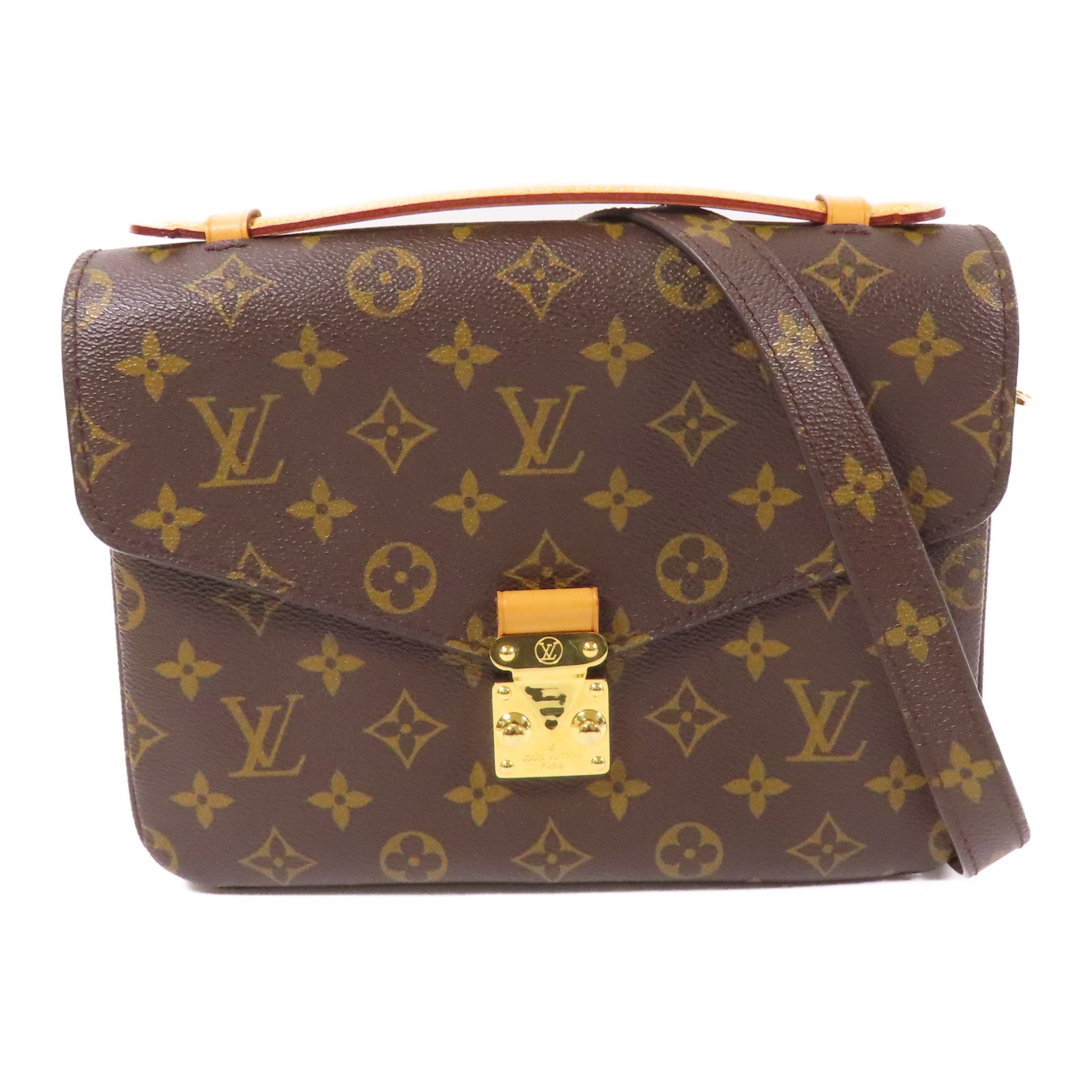 LOUIS VUITTON LV GHW Pochette Metis MM 2 Way Bag M44875 Monogram Brown